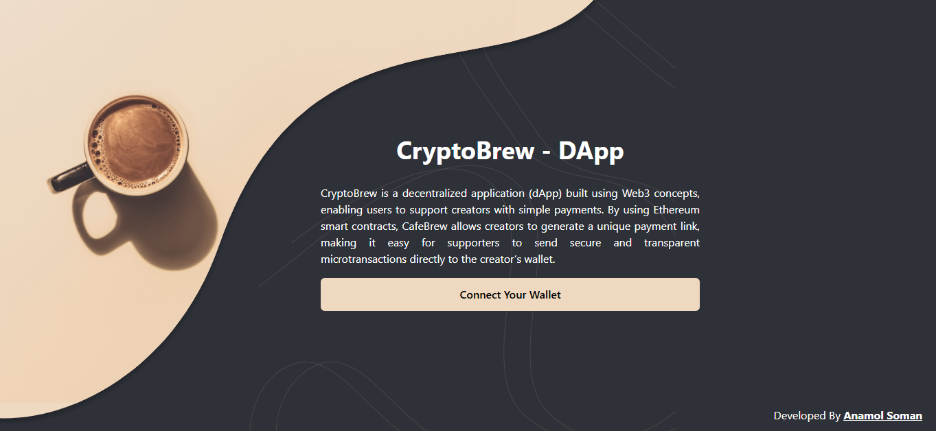 Crypto Brew - Decentralized App